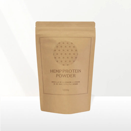 植物性たんぱく質を豊富に含むヘンププロテインパウダー
